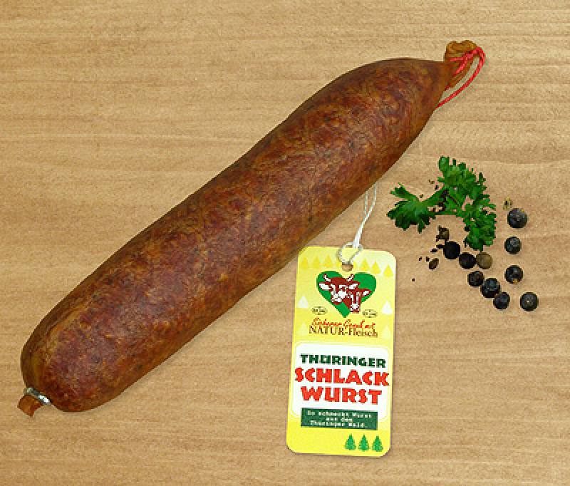 Pfefferschlackwurst, 300 g Rohfüllgewicht Pfefferschlackwurst, 300 g Rohfüllgewicht