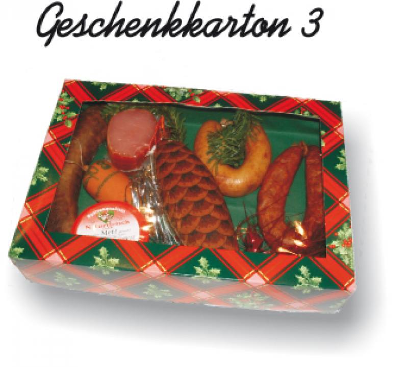 Geschenkkarton 3 - Zum Schlemmen - Geschenkkarton 3 - Zum Schlemmen -