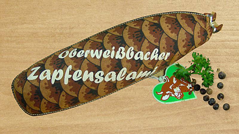 Zapfensalami, 300g Rohfüllgewicht Zapfensalami, 300g Rohfüllgewicht