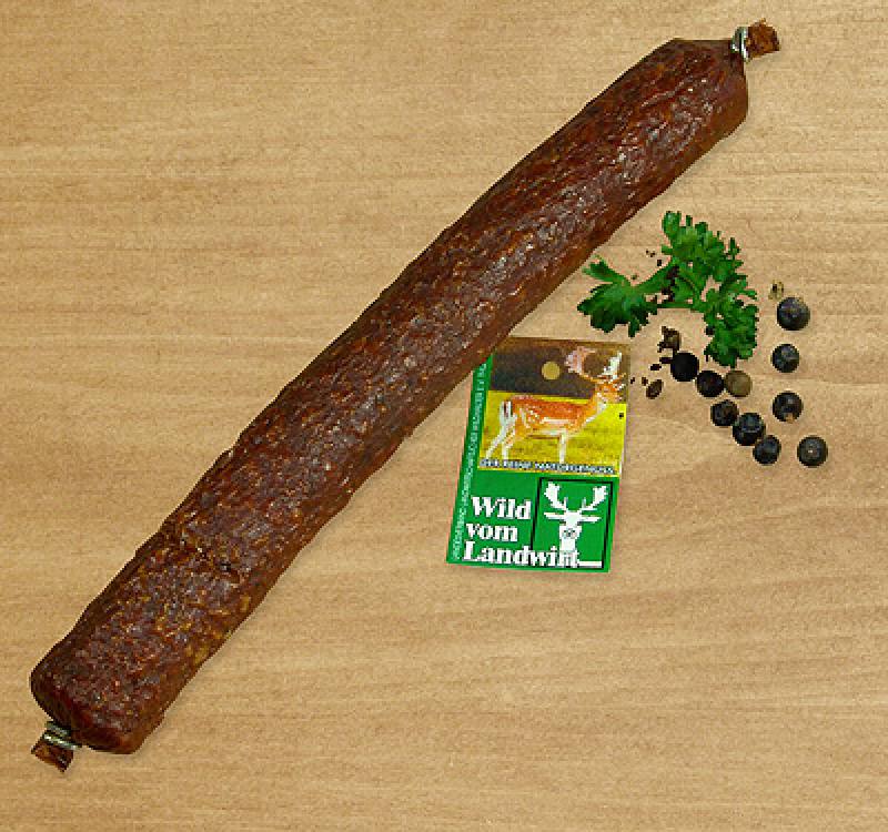 Wildsalami, 250 g Rohfüllgewicht Wildsalami, 250 g Rohfüllgewicht
