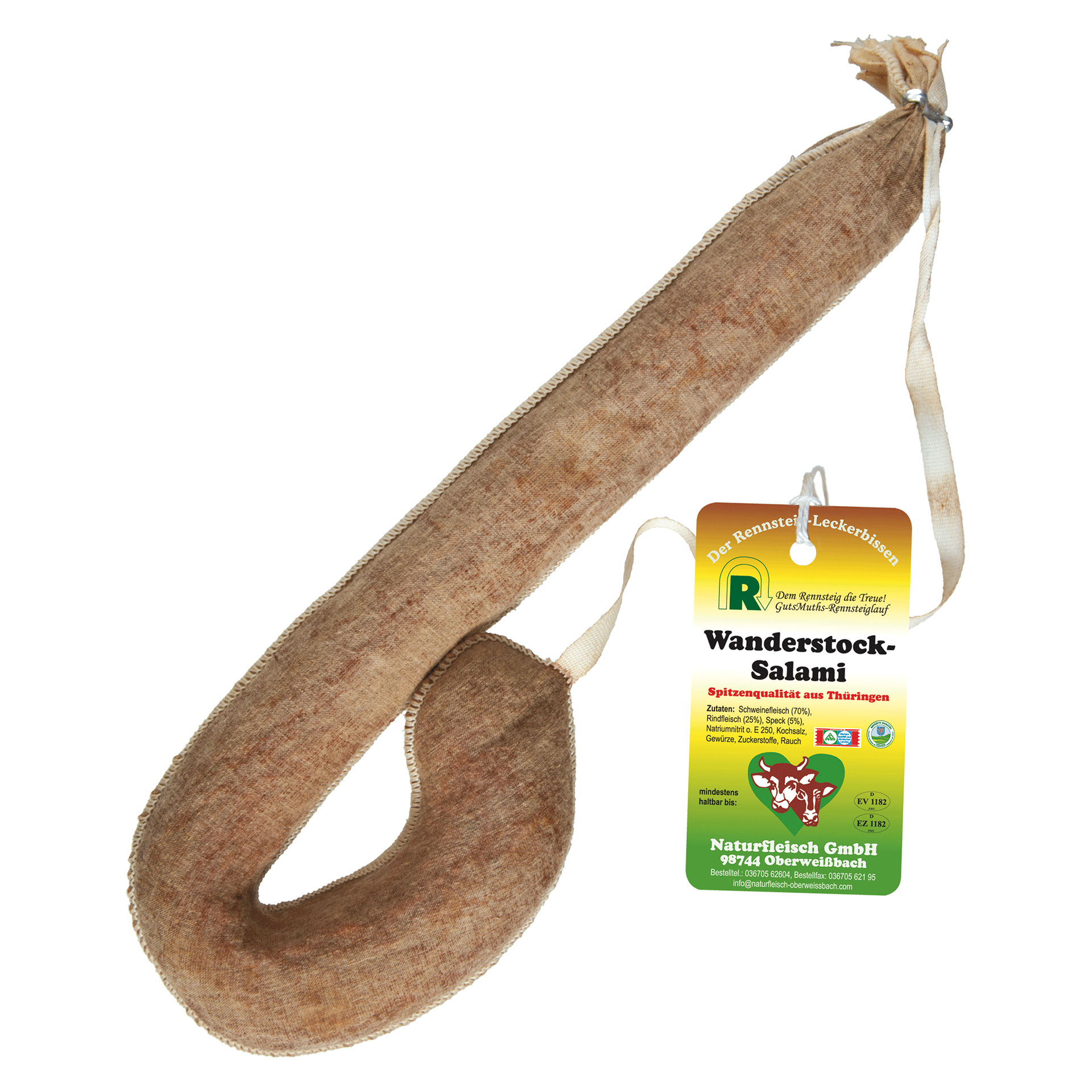 Wanderstocksalami, 350 g Rohfüllgewicht Wanderstocksalami, 350 g Rohfüllgewicht